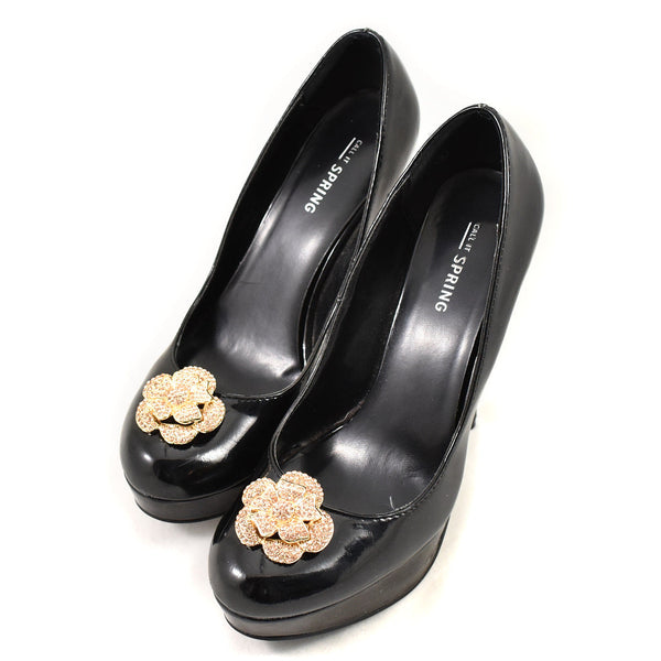 Rose Gold Rhinestone Shoe Clips Cats Like Us