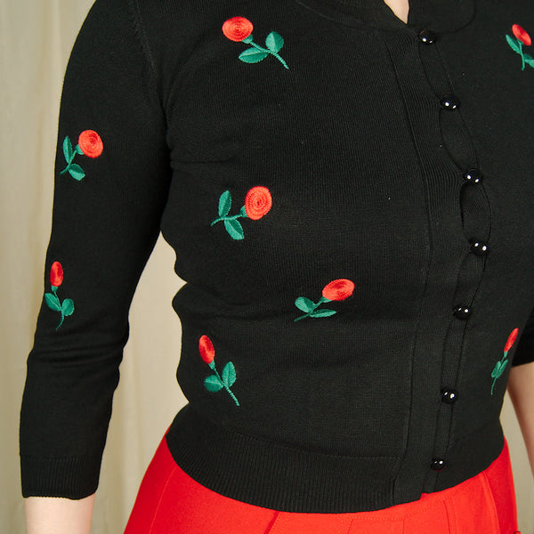 Rose Swirl Cardigan Cats Like Us