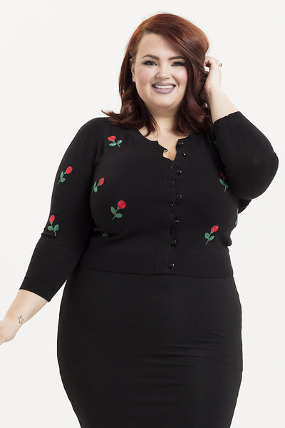 Rose Swirl Cardigan Cats Like Us