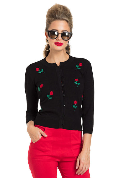 Rose Swirl Cardigan Cats Like Us