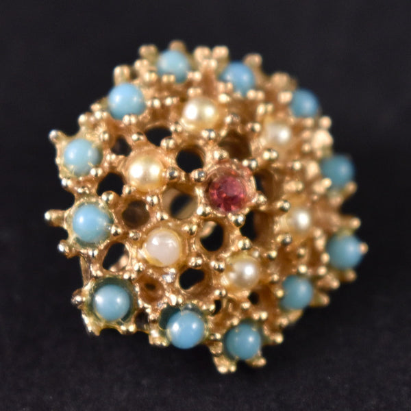 Round Bead Vintage Scatter Pins Cats Like Us