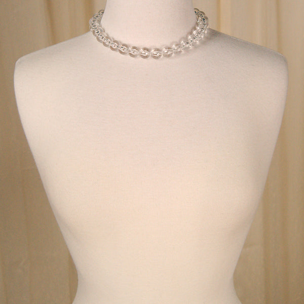 Round Clear Bead Necklace Cats Like Us