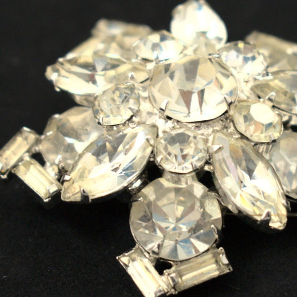 Round Rhinestone Brooch Cats Like Us
