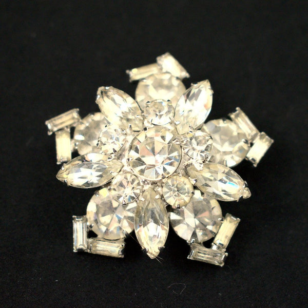 Round Rhinestone Brooch Cats Like Us