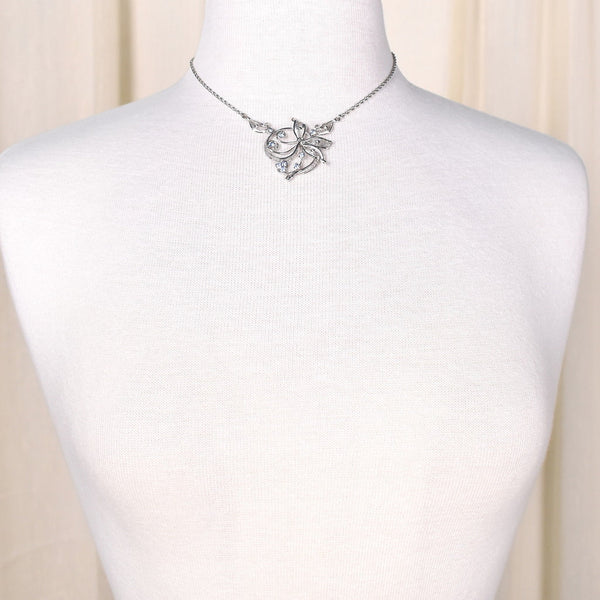 Round Swirl Silver Necklace Cats Like Us