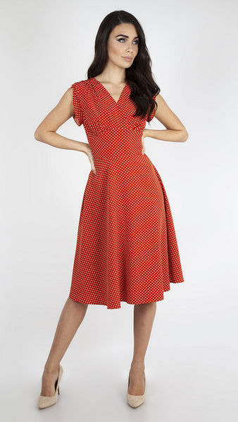 Rustie Polka Dot Swing Dress Cats Like Us