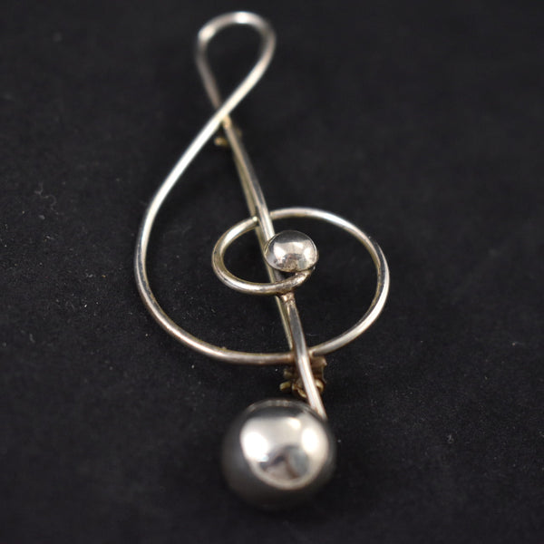 SS G Clef Brooch Pin Cats Like Us