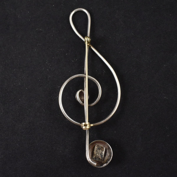 SS G Clef Brooch Pin Cats Like Us