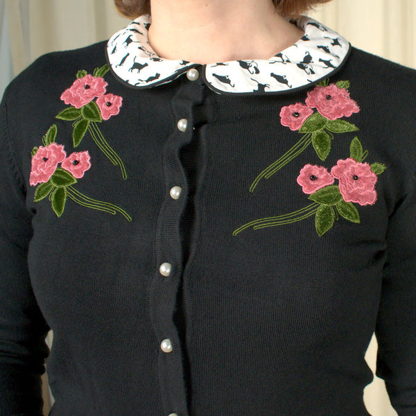 Sabrina Floral Cardigan Cats Like Us