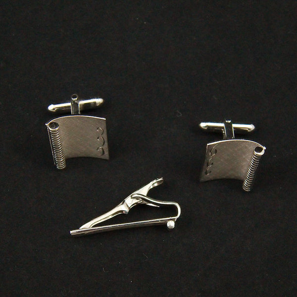 Sails Cufflinks & Tie Bar Set Cats Like Us