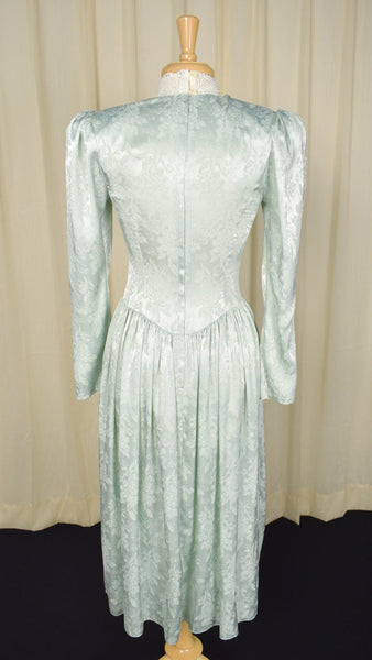 Scott McClintock Vintage 80s does Edwardian Lace Dress Cats Like Us