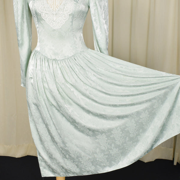 Scott McClintock Vintage 80s does Edwardian Lace Dress Cats Like Us