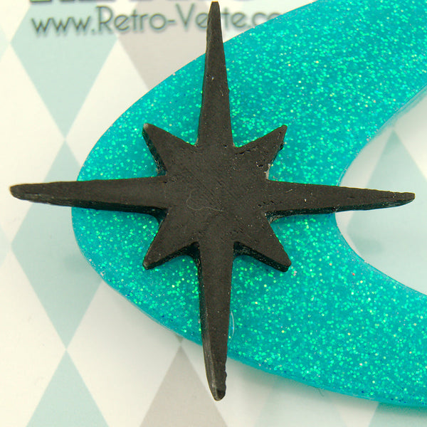 Seafoam Atomic Starburst Brooch Cats Like Us