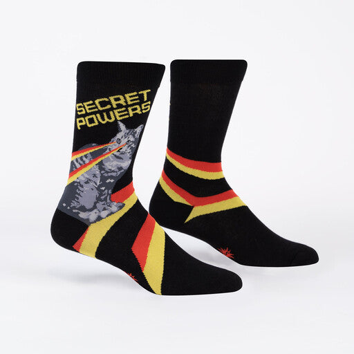 Secret Powers Cat Crew Socks Cats Like Us