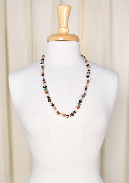 Semi Precious Stone Necklace Cats Like Us