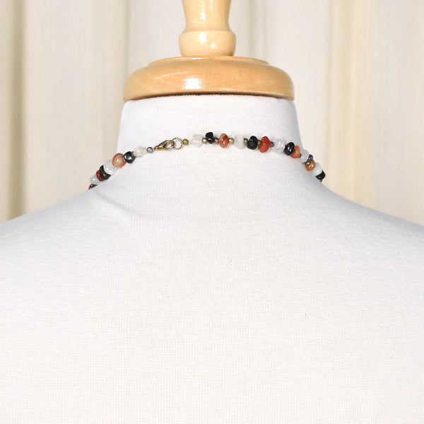 Semi Precious Stone Necklace Cats Like Us