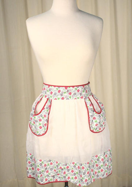 Sheer Loop Pocket Vintage Apron Cats Like Us