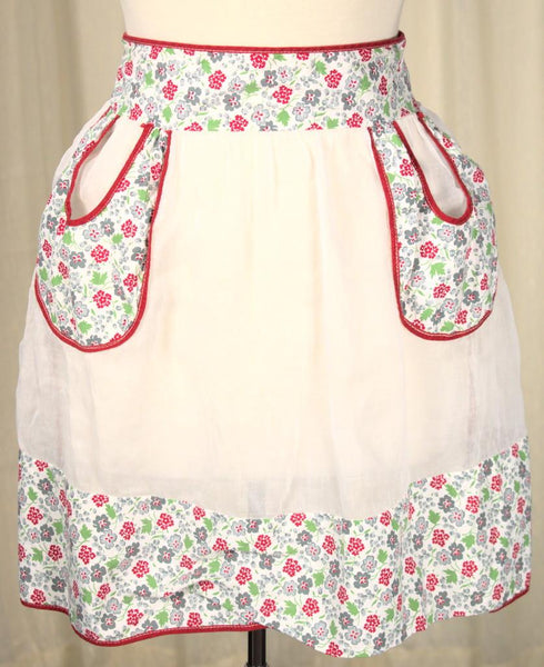 Sheer Loop Pocket Vintage Apron Cats Like Us