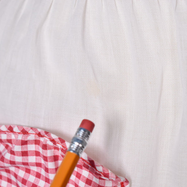 Sheer Red Gingham Half Apron Cats Like Us