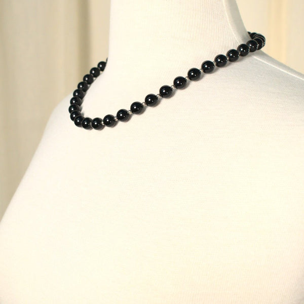 Short Black & Silver Necklace Cats Like Us