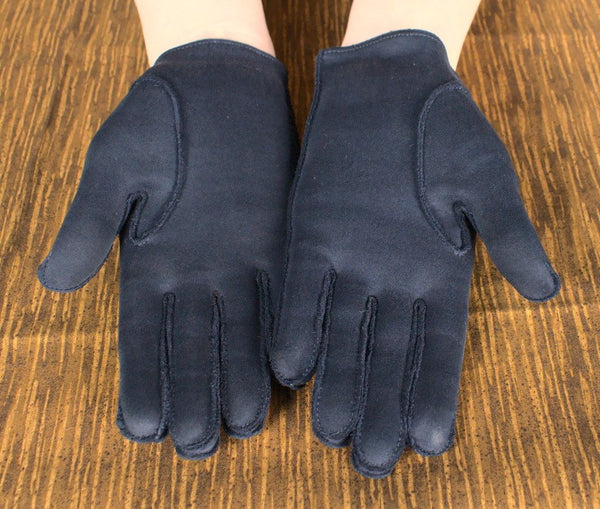 Short Navy Button Gloves Cats Like Us