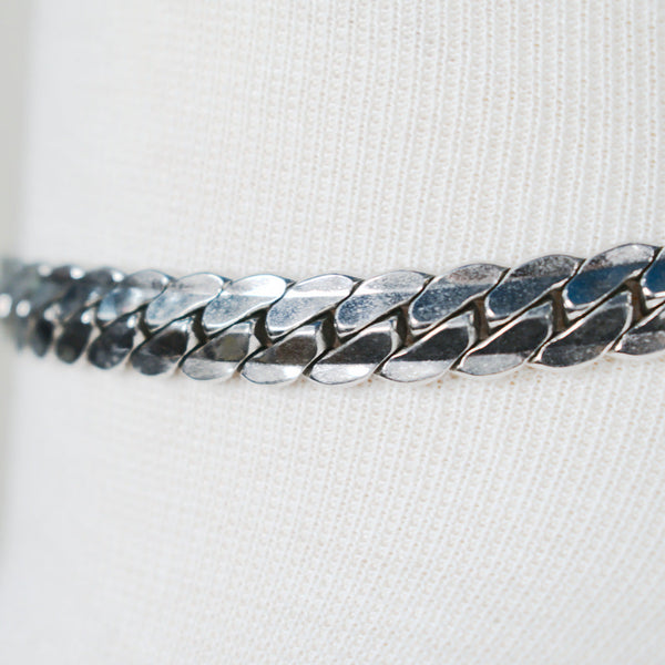 Silver Chain Choker Necklace Cats Like Us