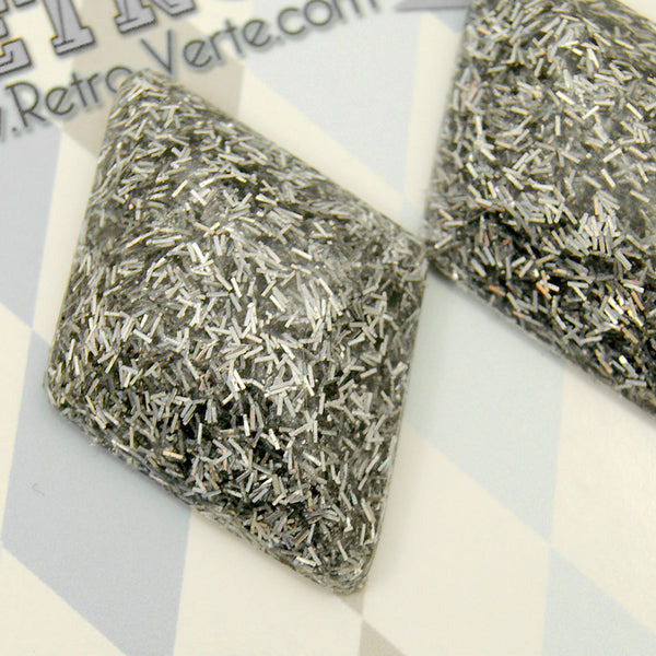 Silver Holo Diamond Earrings Cats Like Us