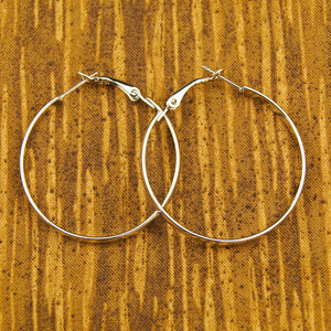 Silver Hoop Earrings Cats Like Us