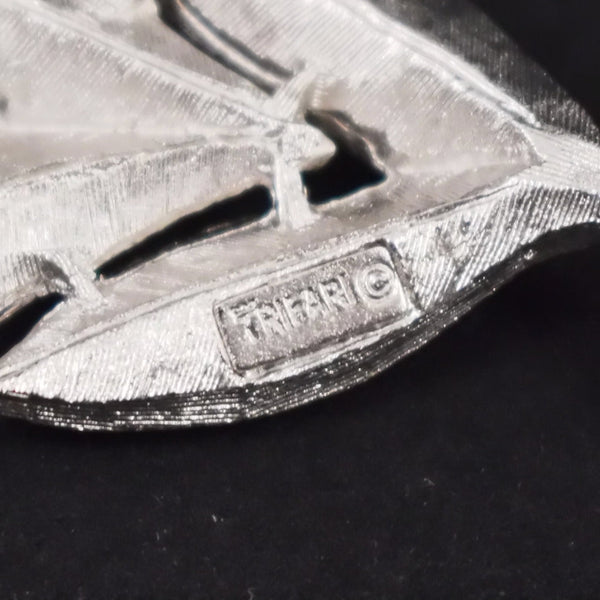 Silver Leaf Brooch Cats Like Us