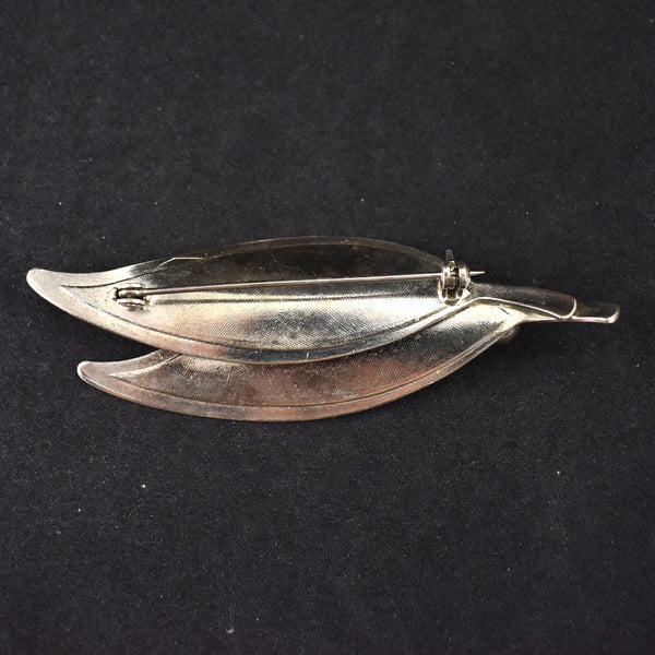 Silver Leaves Brooch Cats Like Us
