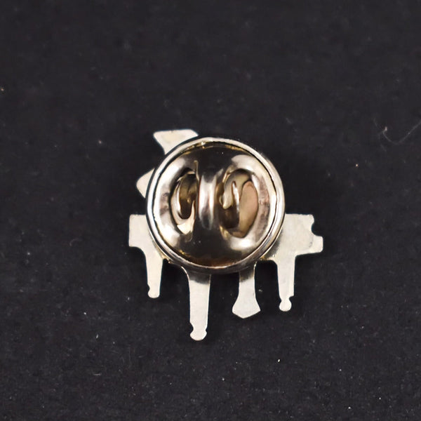 Silver Piano Tack Pin Cats Like Us
