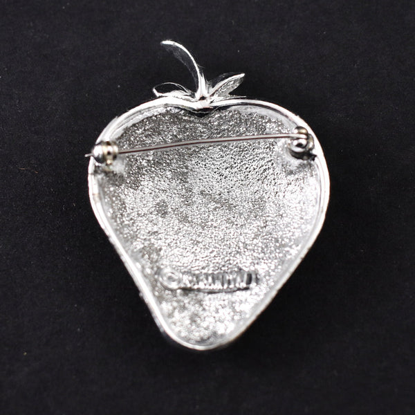 Silver Strawberry Ice Brooch Cats Like Us