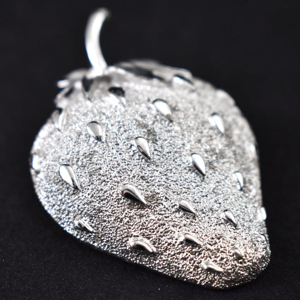 Silver Strawberry Ice Brooch Cats Like Us