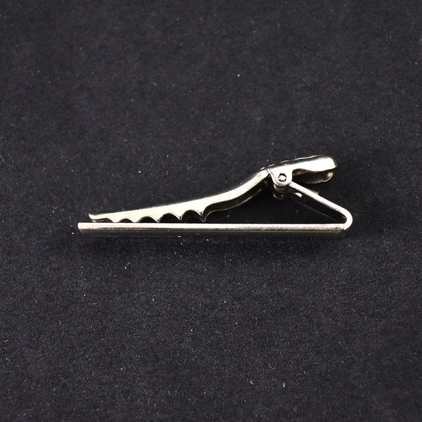 Silvertone Vintage Skinny Tie Bar Cats Like Us