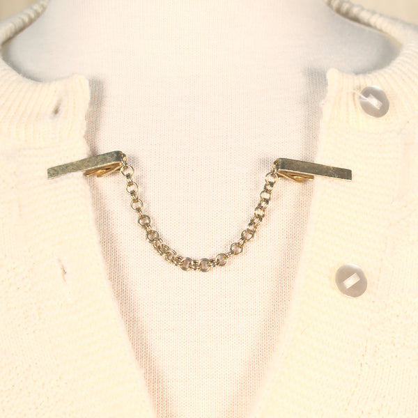 Simple Gold Vintage Sweater Clips Cats Like Us