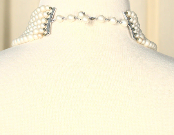 Six Strand Pearl Vintage Necklace Cats Like Us