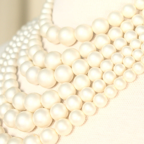 Six Strand Pearl Vintage Necklace Cats Like Us