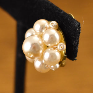 Small Pearl Cluster Earrings Cats Like Us