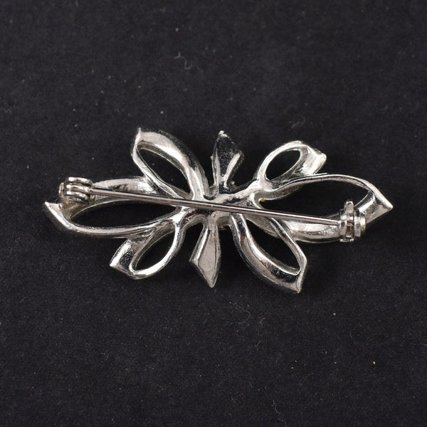 Small Rhinestone Bow Brooch Cats Like Us