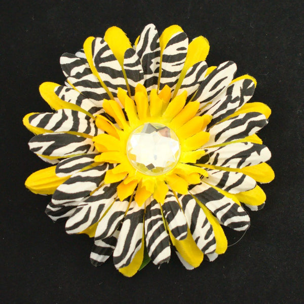 Small Yellow Zebra Hair Flower Cats Like Us