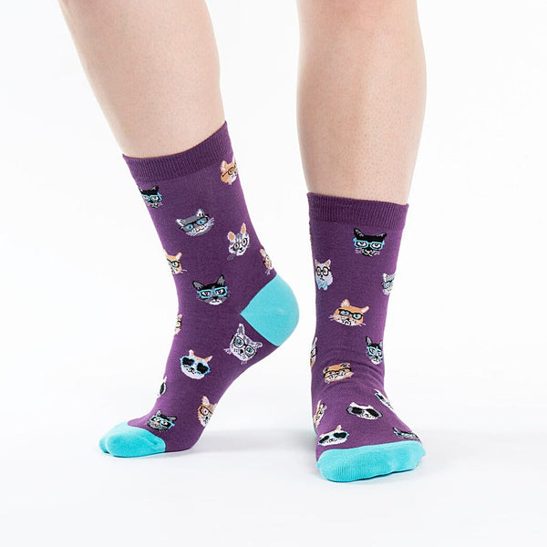 Smarty Cats Crew Socks Cats Like Us