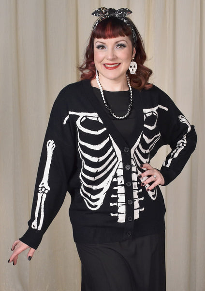 Snuggly Skeleton Cardigan Cats Like Us