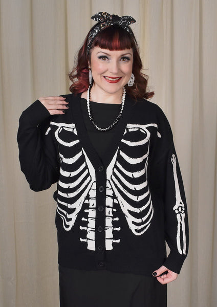 Snuggly Skeleton Cardigan Cats Like Us