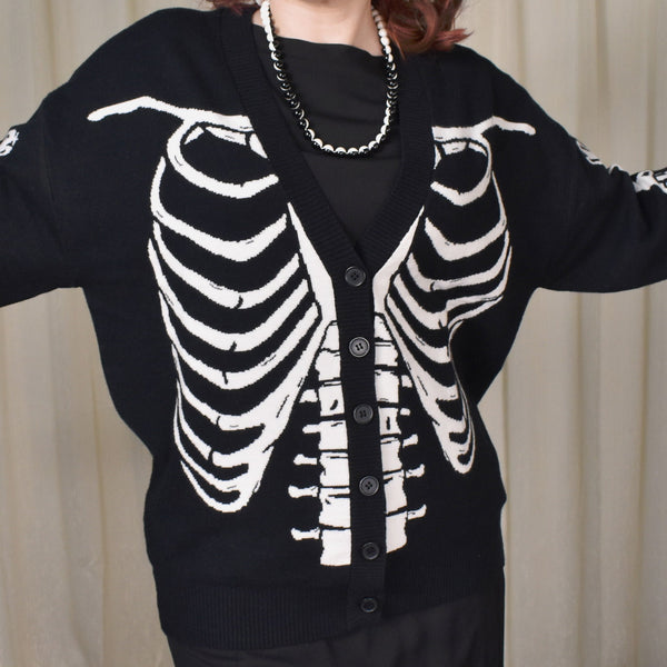 Snuggly Skeleton Cardigan Cats Like Us