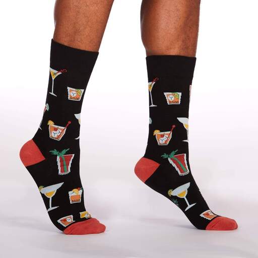 Socktail Hour Drink Crew Socks Cats Like Us