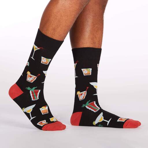 Socktail Hour Drink Crew Socks Cats Like Us