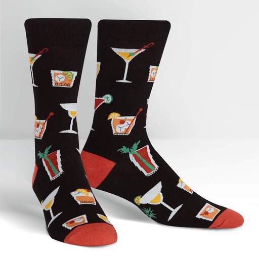 Socktail Hour Drink Crew Socks Cats Like Us