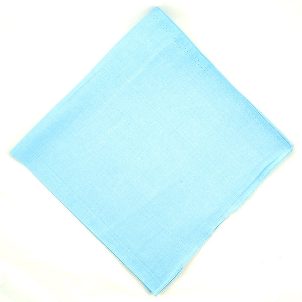 Solid Sky Blue Cotton Bandana Cats Like Us