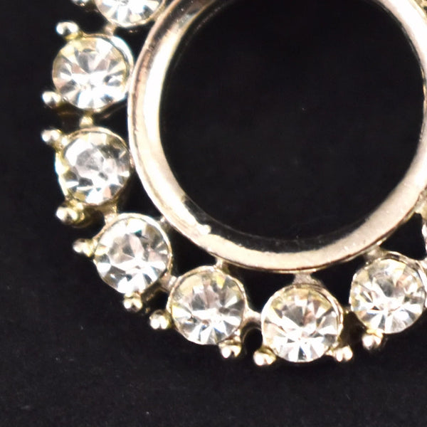 Sparkly Rhinestone Circle Pin Cats Like Us