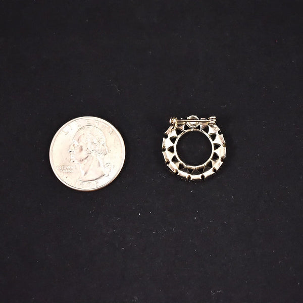 Sparkly Rhinestone Circle Pin Cats Like Us